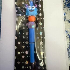 Blue Monster Handmade Pen